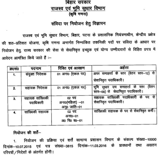 Bihar Parichari Sahayak and Driver Recruitment 2022